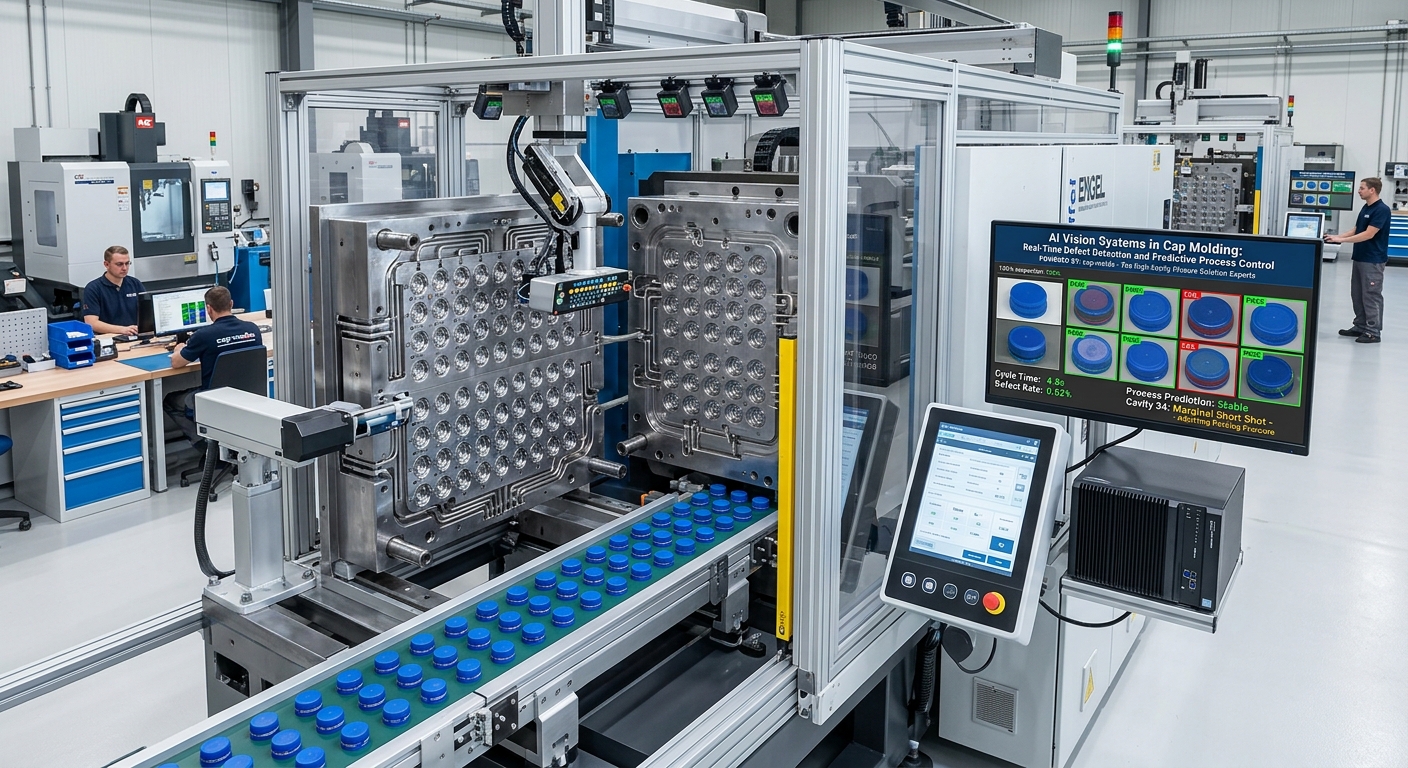 AI Vision Systems in Cap Molding: Real-Time Defect Detection and Predictive Process Control