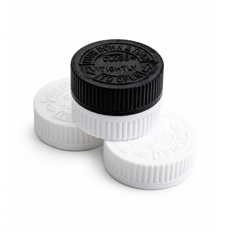 Child-resistant medical cap sample